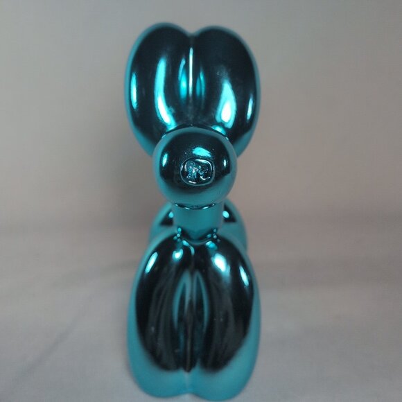 GP Green Tree Products Balloon Dog 6 1/2" Blue Chrome Jeff Koons Inspired - Picture 13 of 15
